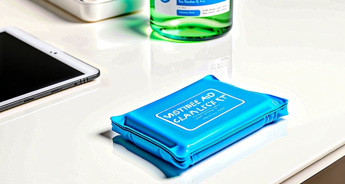 chilled blue ice pack clean white first 1