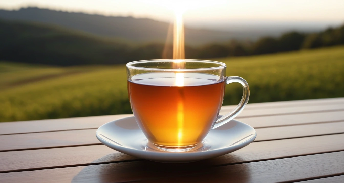 병증 - 화학 요법 및 신경병증 통증 관리 제품 (concept of concept, close-up of a modern digital thermometer and a warm cup of herbal tea, health recovery, no people)