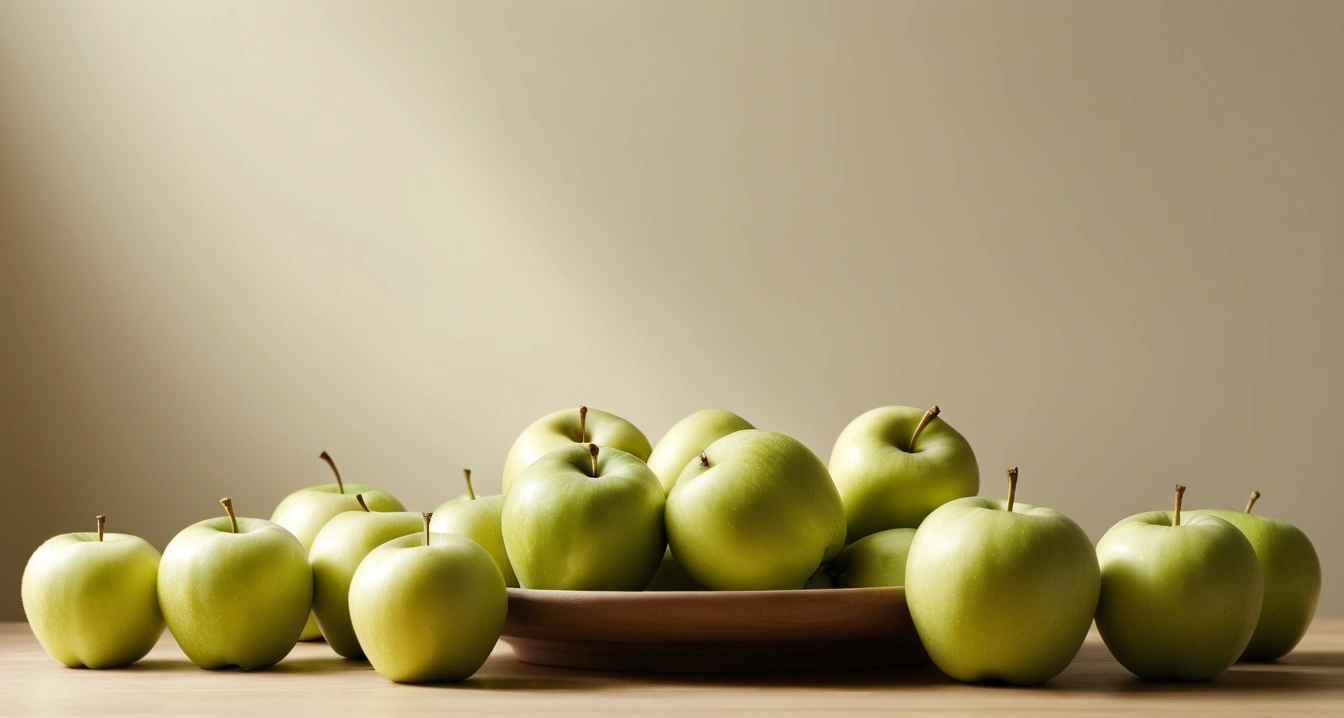 질환 신호 - 폐렴구균 침습성 감염과 고령자 위험 신호 (concept of concept signal, a neat arrangement of healthy daily vitamins and fresh green apples, wellness concept, no people)