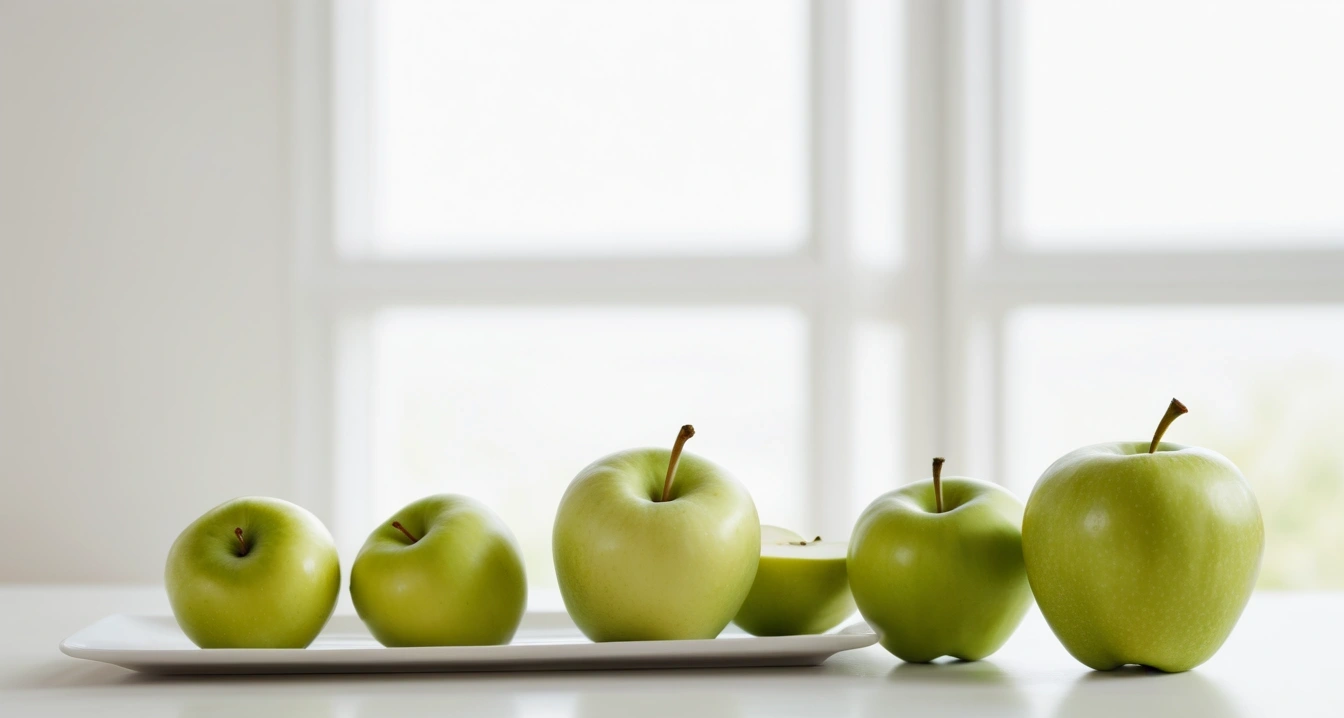 건강검진 - 정밀 검사 시 실손보험 청구 전략 (concept of health checkup, a neat arrangement of healthy daily vitamins and fresh green apples, wellness concept, no people)