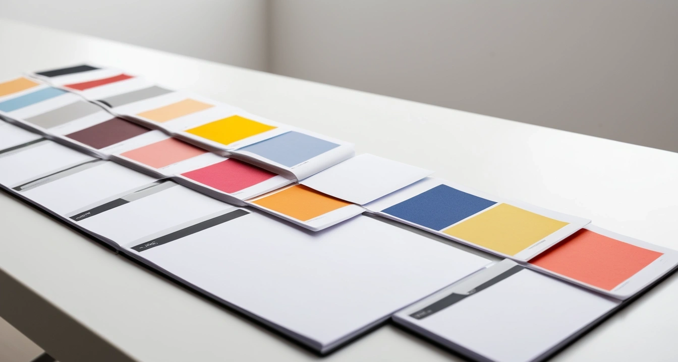 비타민 - 신체 컨디션 최적화를 위한 최상의 비타민 섭취법 (concept of vitamin, a clean minimalist workspace, organized colorful stationery, productivity aesthetic, no people)
