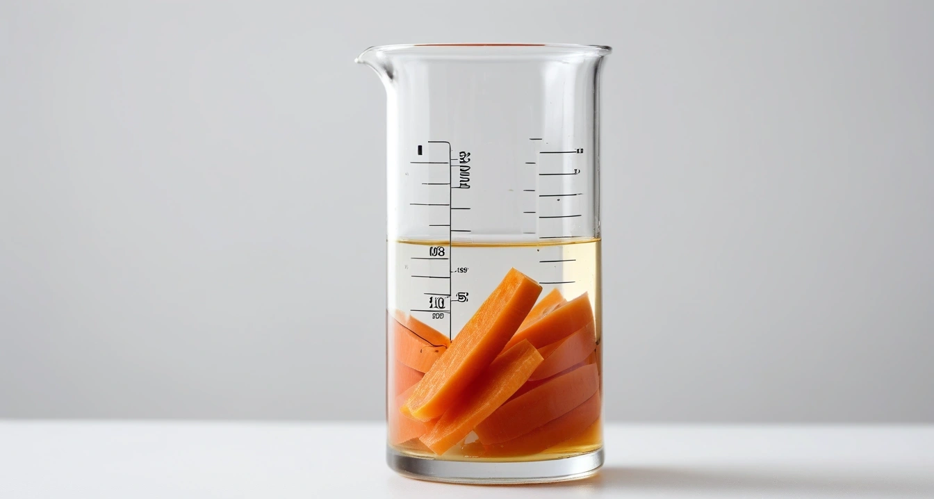 fresh carrot slices submerged in clear o 1