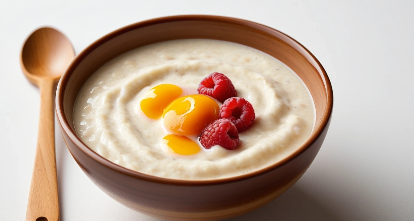 a ceramic bowl filled with soft easy to 1