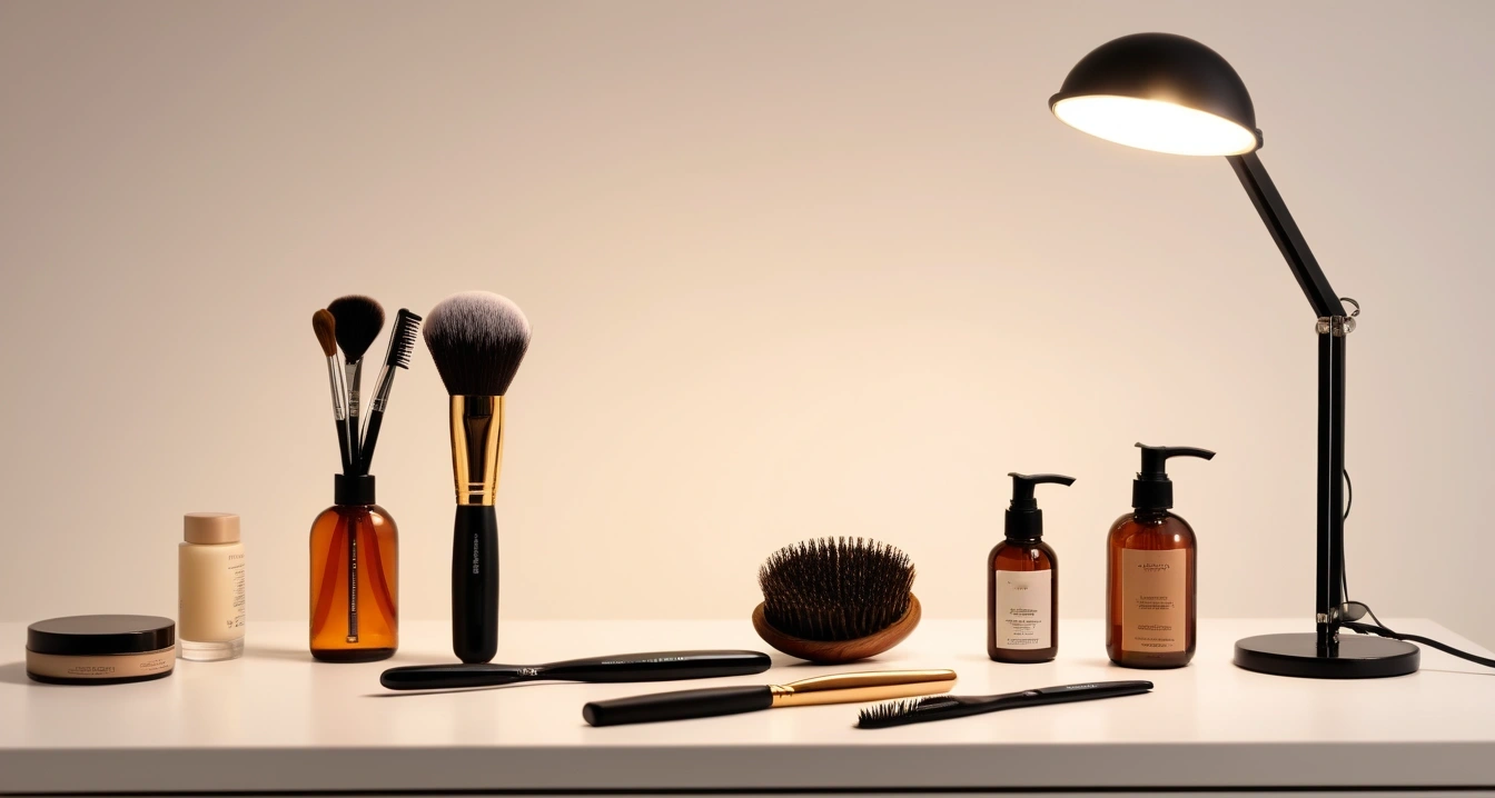 concept of luxurious hair care products 1